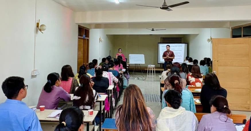 Teachers participating in professional workshop at Kids' Foundation
